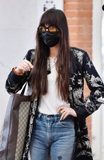 DAKOTA JOHNSON Arrives at Marco Polo Airport in Venice 09/03/2021