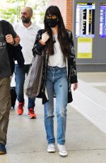 DAKOTA JOHNSON Arrives at Marco Polo Airport in Venice 09/03/2021