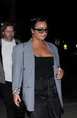 DEMI LOVATO Arrives at Delilah in West Hollywood 09/25/2021