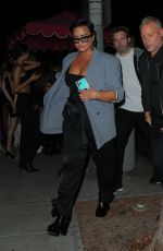 DEMI LOVATO Arrives at Delilah in West Hollywood 09/25/2021