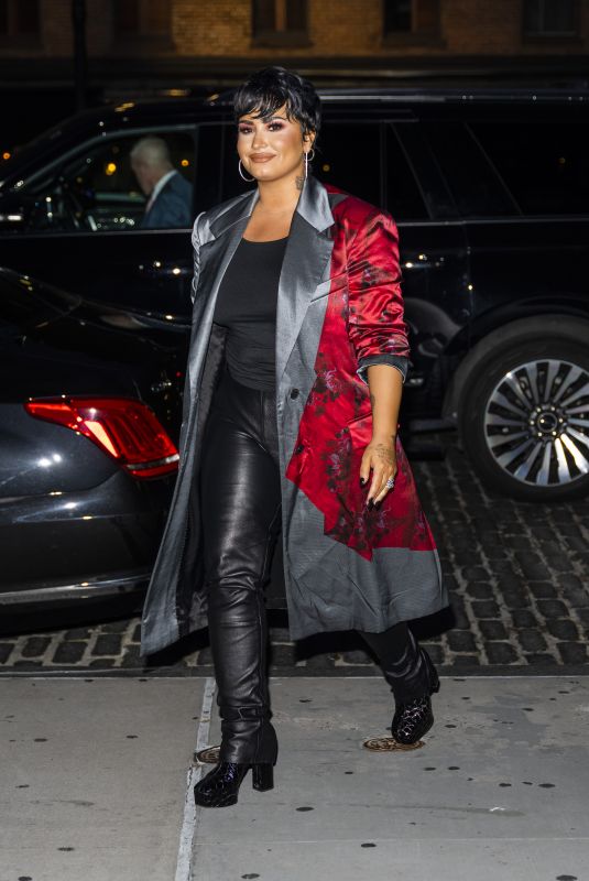 DEMI LOVATO Night Out in New York 09/28/2021