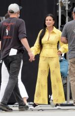 DEMI MOORE on the Set of The Unbearable Weight Of Massive Talent in Los Angeles 09/23/2021