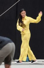 DEMI MOORE on the Set of The Unbearable Weight Of Massive Talent in Los Angeles 09/23/2021