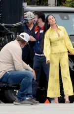 DEMI MOORE on the Set of The Unbearable Weight Of Massive Talent in Los Angeles 09/23/2021