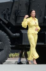 DEMI MOORE on the Set of The Unbearable Weight Of Massive Talent in Los Angeles 09/23/2021