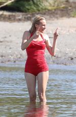 DIANE KRUGER in Swimsuit on the Set of Out of the Blue in Warwick 09/14/2021
