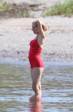 DIANE KRUGER in Swimsuit on the Set of Out of the Blue in Warwick 09/14/2021