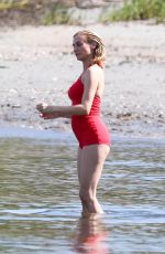 DIANE KRUGER in Swimsuit on the Set of Out of the Blue in Warwick 09/14/2021
