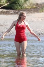 DIANE KRUGER in Swimsuit on the Set of Out of the Blue in Warwick 09/14/2021