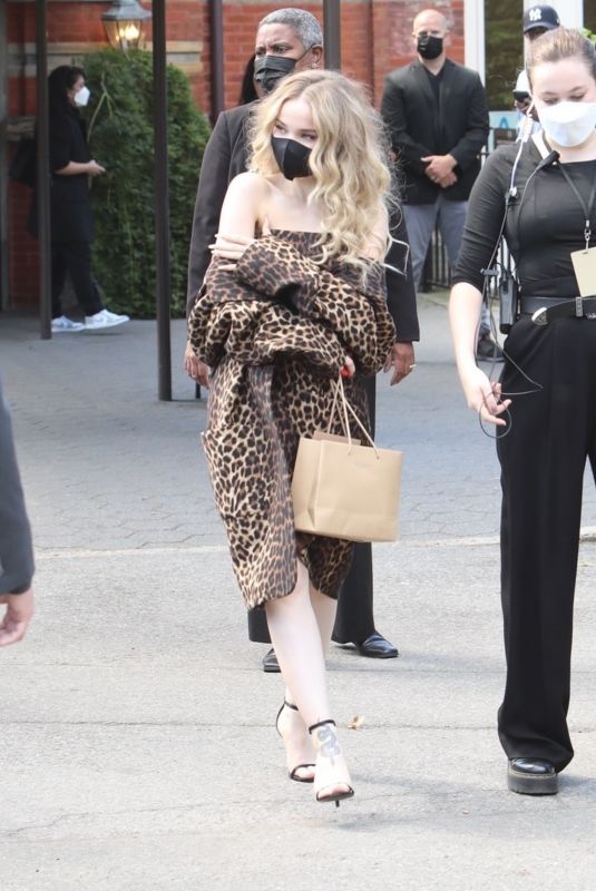 DOVE CAMERON Arrives at Michael Kors Show at New York Fashion Week 09/10/2021