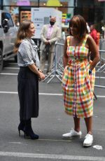 DREW BARRYMORE and GAYLE KING at a Promotion in New York 08/31/2021