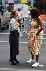 DREW BARRYMORE and GAYLE KING at a Promotion in New York 08/31/2021