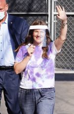 DREW BARRYMORE Arrives at Jimmy Kimmel Live 09/08/2021