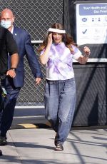 DREW BARRYMORE Arrives at Jimmy Kimmel Live 09/08/2021