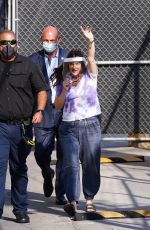 DREW BARRYMORE Arrives at Jimmy Kimmel Live 09/08/2021