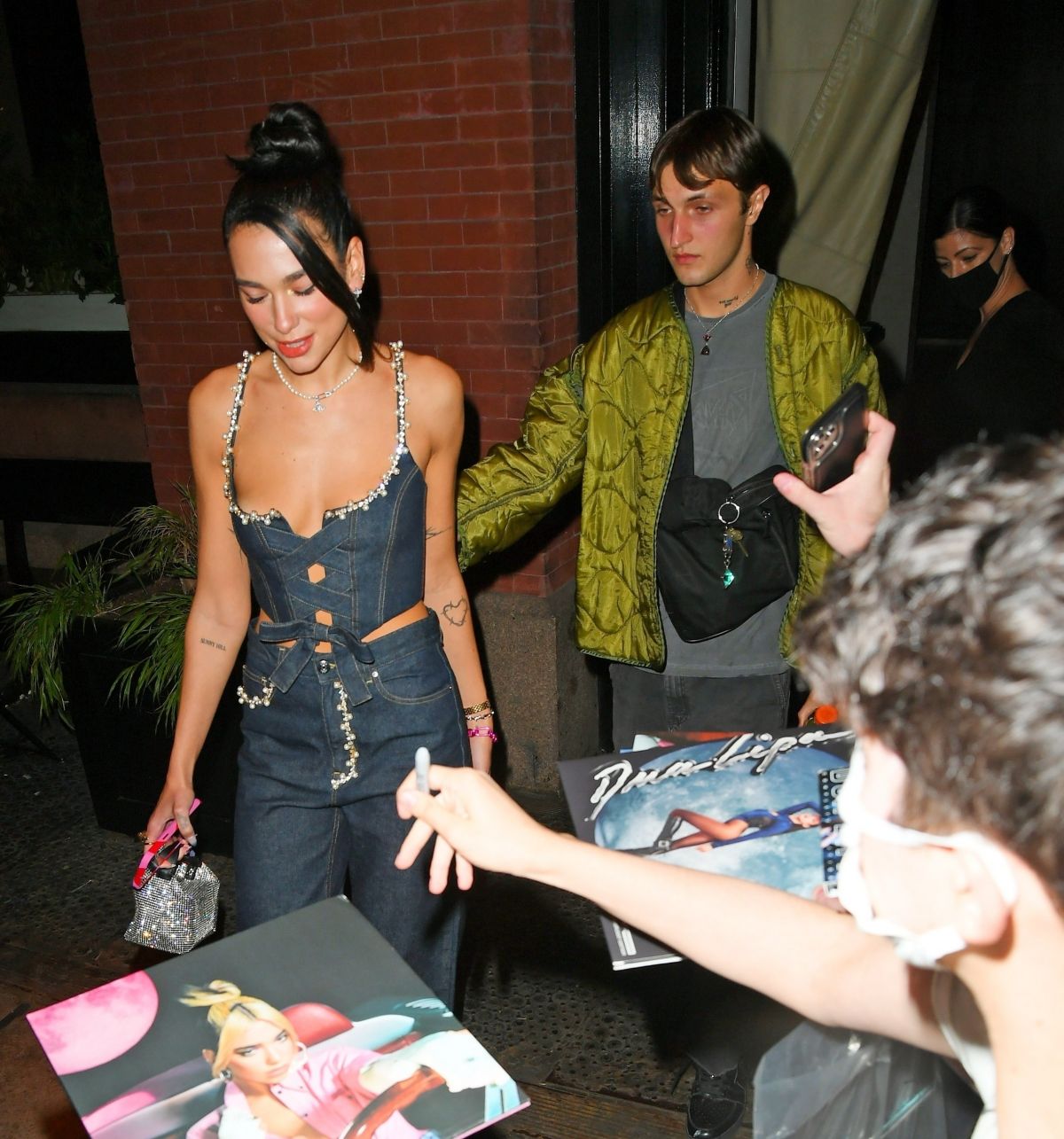 DUA LIPA and Anwar Hadid Leaves Mercer Hotel in New York 09/19/2021.