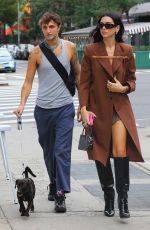 DUA LIPA and Anwar Hadid  Out with Their Dog in New York 09/21/2021