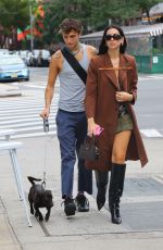 DUA LIPA and Anwar Hadid  Out with Their Dog in New York 09/21/2021