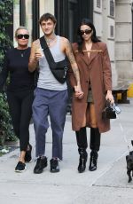 DUA LIPA and YOLANDA and Anwar HADID Out for Dinner in New York 09/21/2021