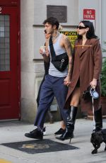 DUA LIPA and YOLANDA and Anwar HADID Out for Dinner in New York 09/21/2021