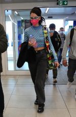 DUA LIPA at Airport in Milan 09/27/2021