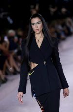 DUA LIPA at Versace Fashion Show in Milan 09/24/2021 