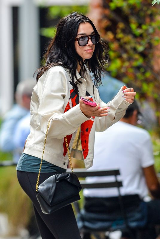 DUA LIPA Out after a Workout at Gotham Gym in New York 09/22/2021