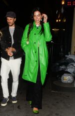 DUA LIPA Out for Dinner with Friends in London 09/05/2021