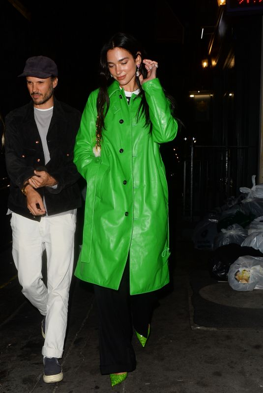 DUA LIPA Out for Dinner with Friends in London 09/05/2021