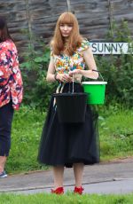 ELEANOR TOMLINSON on the Set of The Outlaws in Bristol 09/14/2021