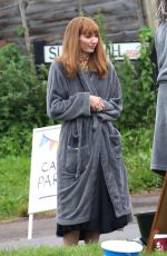 ELEANOR TOMLINSON on the Set of The Outlaws in Bristol 09/14/2021