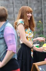 ELEANOR TOMLINSON on the Set of The Outlaws in Bristol 09/14/2021