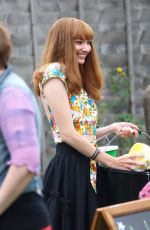 ELEANOR TOMLINSON on the Set of The Outlaws in Bristol 09/14/2021