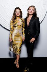 ELIZABETH HURLEY at Versace Special Event in Milan 09/26/2021