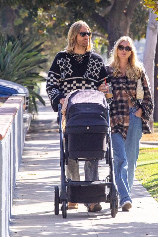 ELSA HOSK and Tom Daly Out with Their Baby in Pasadena 09/19/2021