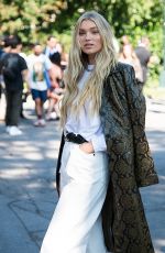 ELSA HOSK Arrives at Michael Kors Spring/Summer 2022 Shoe at New York Fashion Week 09/10/2021