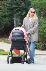 ELSA HOSK Out with Her Baby in Pasadena 09/17/2021