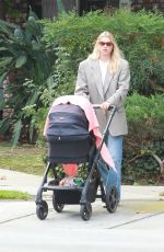 ELSA HOSK Out with Her Baby in Pasadena 09/17/2021