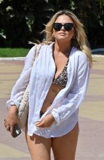EMILY ATACK in Bikini on Holiday in Marbella 09/12/2021