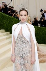 EMILY BLUNT at 2021 Met Gala in New York 09/13/2021
