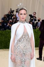 EMILY BLUNT at 2021 Met Gala in New York 09/13/2021