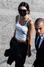 EMILY RATAJKOWSKI Arrives at Versace Show at Milan Fashion Week 09/24/2021
