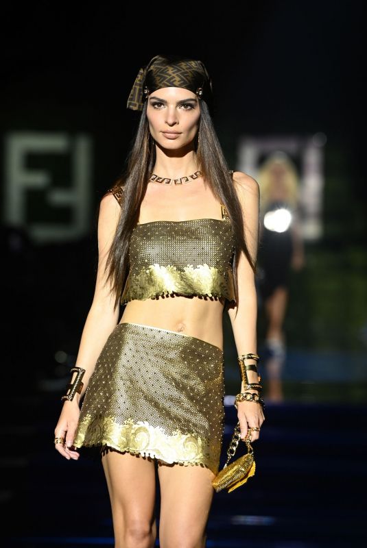 EMILY RATAJKOWSKI at Versace Special Event in Milan 09/26/2021