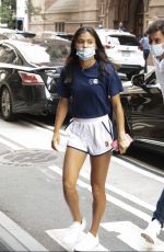 EMMA RADUCANU Arrives at Her Hotel in New York 09/15/2021