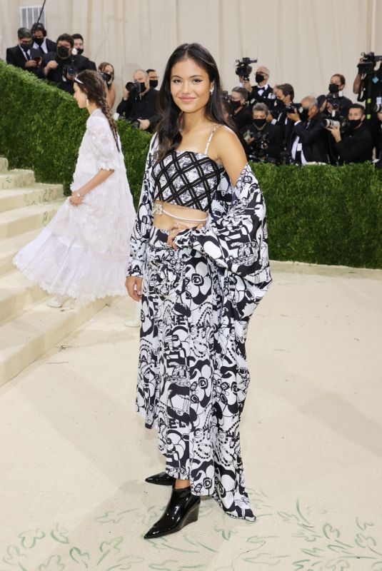 EMMA RADUCANU at 2021 Met Gala in New York 09/13/2021