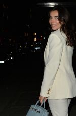 FRANCESCA ALLEN Out for Dinner at Hakkasan in London 09/25/2021