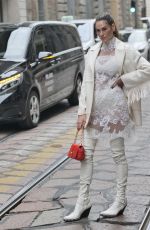 FRANCESCA SOFIA NOVELLO at Ermanno Scervino Show at Milan Fashion Week 09/25/2021