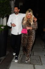 GEMMA COLLINS Leaves Novikov Restaurant in London 09/23/2021