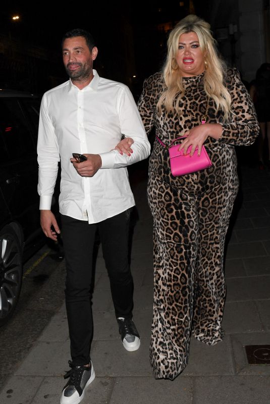GEMMA COLLINS Leaves Novikov Restaurant in London 09/23/2021