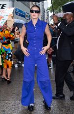 GIGI HADID Arrives at Moschino SS22 Show at New York Fashion Week 09/09/2021